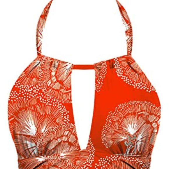 Tummy Control Halter Swimsuit - Picture 4 of 10